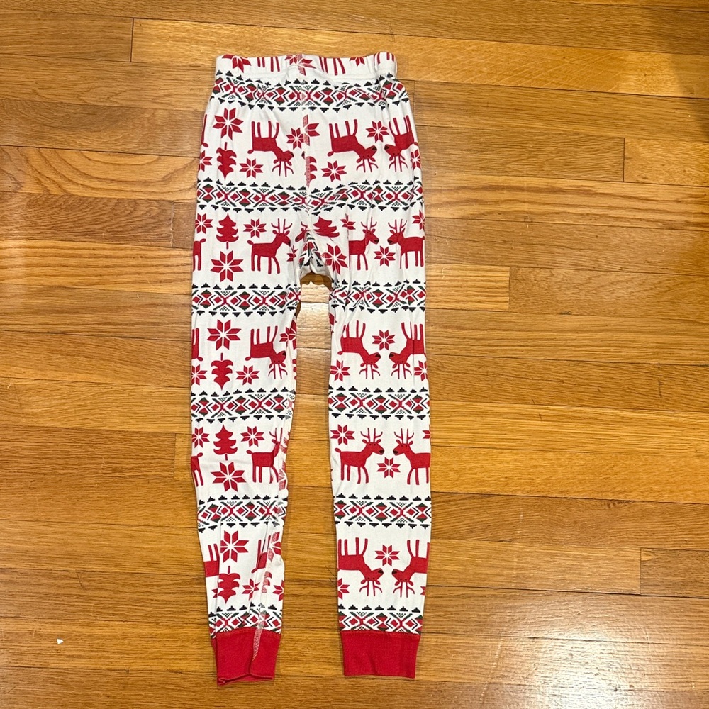 Hanna Andersson sz8/130cm holiday reindeer, long pajamas, cotton - Picture 5 of 6